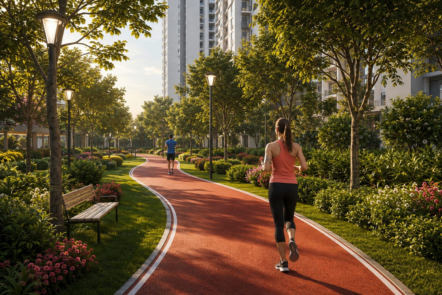 Jogging Track conceptual amenity view